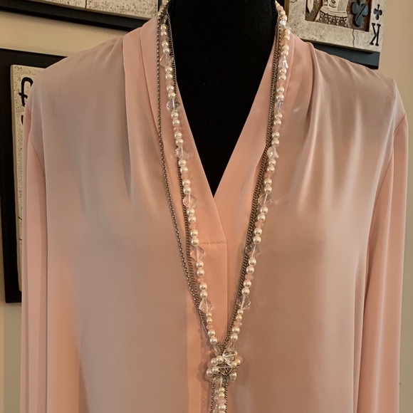 Jones New York light pink blouse - Picture 1 of 5